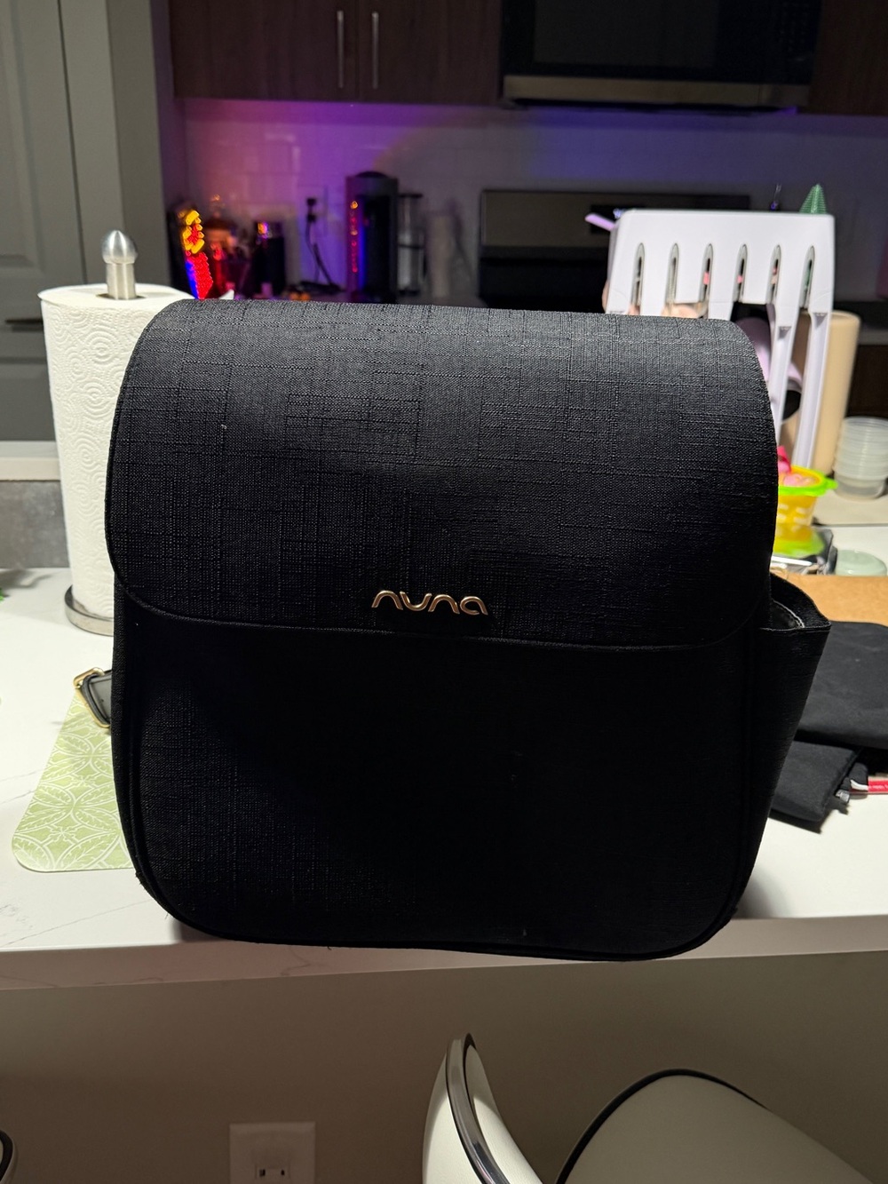 Nuna Black Kids Diaper Bag Backpack